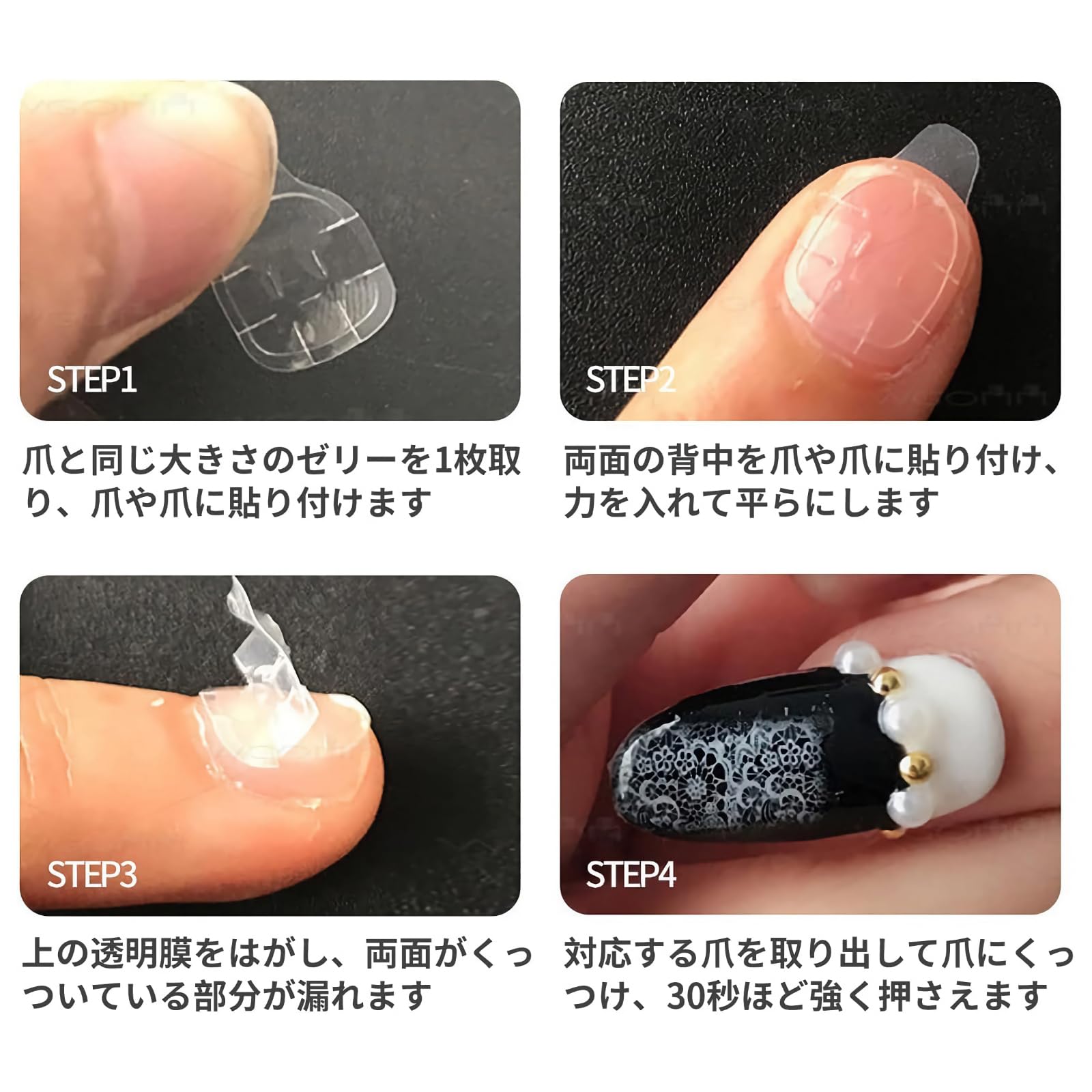 Amazon | BEYOURCHOI ネイルチップ コーヒー べっ甲 ロング 24 枚